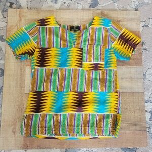 D'iyanu Kids African Print Tunic, Medium